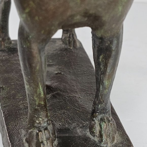 Vintage Austin Productions Boxer Dog Statue *FLAW* *Repaired* - Picture 15 of 16